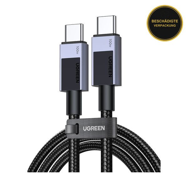 Ugreen 100W USB-C to USB-C Black 2m · beschädigte Verpackung