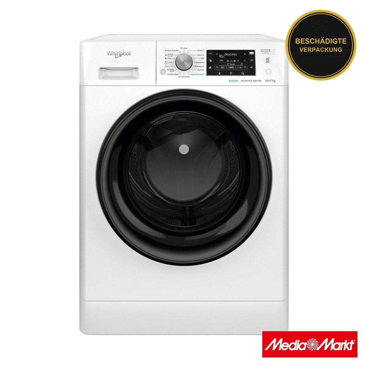 Whirlpool FFWDD 1076258BV 10/7kg
