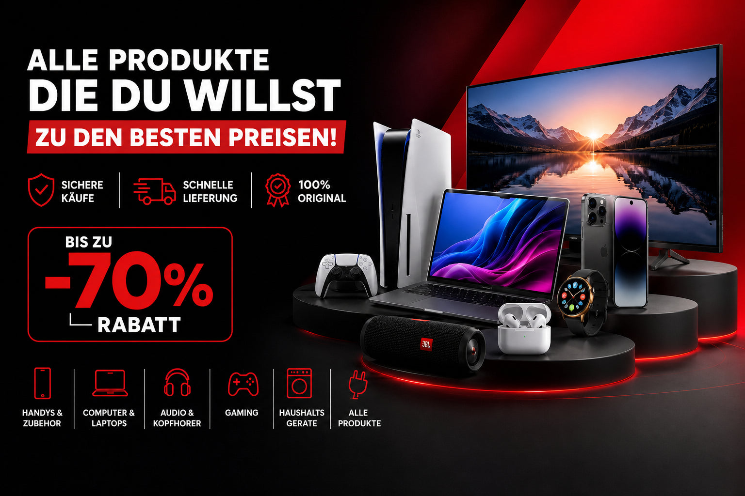 Alle Produkte, die du willst, zu den besten Preisen. Bis zu -70% Rabatt.